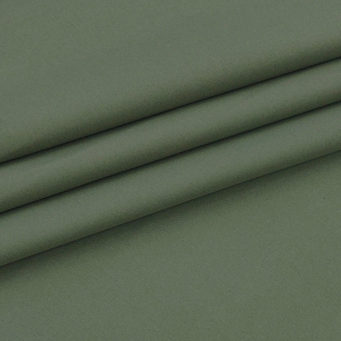 Trouser Fabric Raymond Pure Cotton Stretchable Plain Color Pickle Green