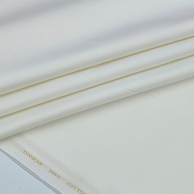 Trouser Fabric Donear Giza Cotton Plain Colour Off White