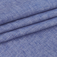 Shirt Fabric Raymond 60Lea×60Lea Pure Linen Slub Texture Colour Indigo Blue