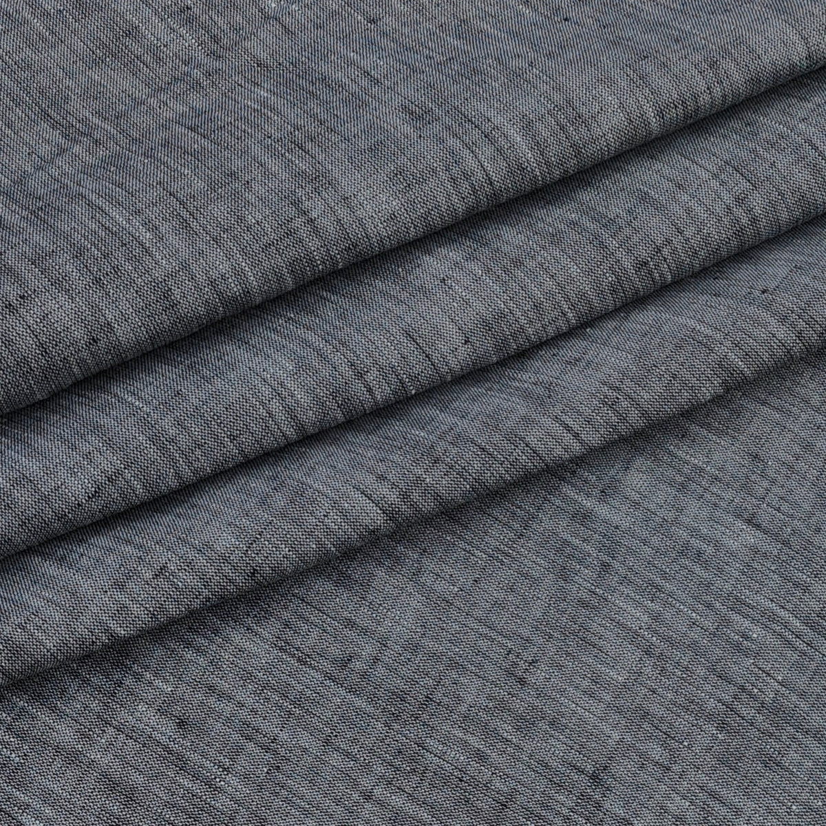 Shirt Fabric Raymond 60Lea×60Lea Pure Linen Plain Colour Solid Grey