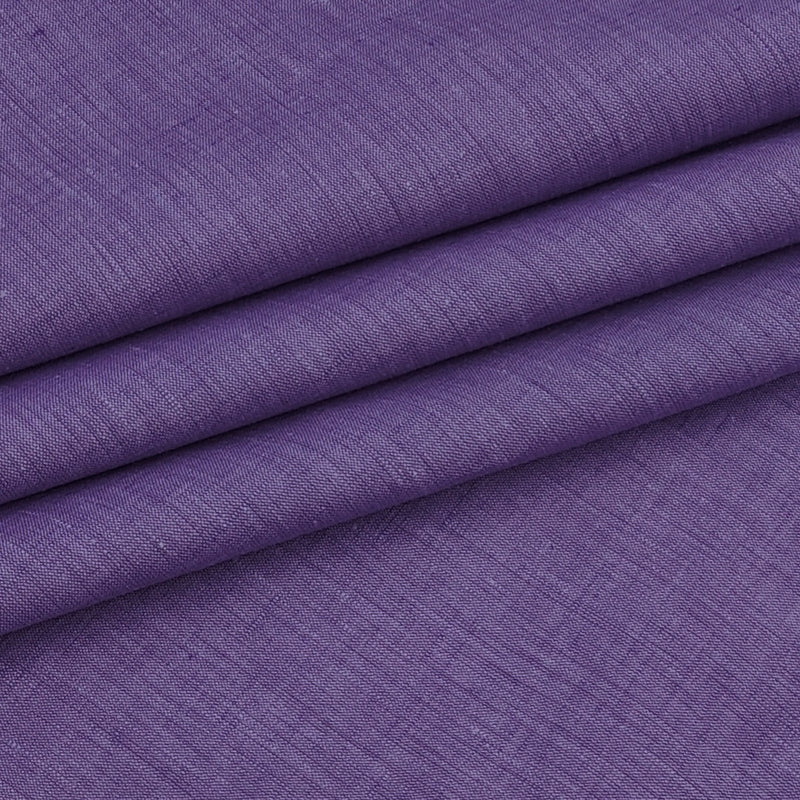 Shirt Fabric Raymond 60Lea×60Lea Pure Linen Slub Texture Colour Medium Purple