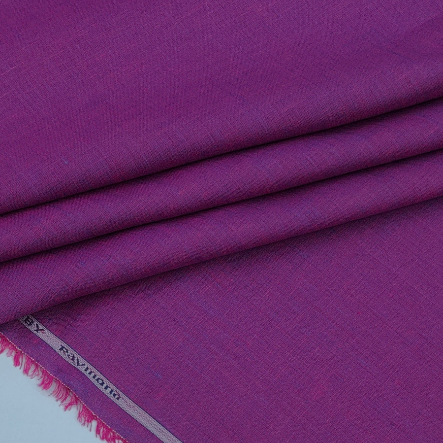 Shirt Fabric Raymond 60Lea×60Lea Pure Linen Plain Colour Rani