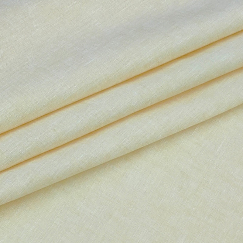 Shirt Fabric Raymond 60Lea×60Lea Pure Linen Slub Texture Colour Light Brown