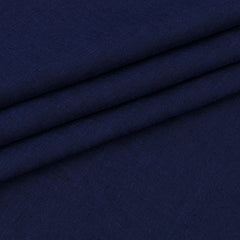 Shirt Fabric Raymond 60Lea×60Lea Pure Linen Slub Texture Colour Dark Blue