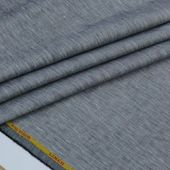 Shirt Fabric Raymond 60Lea×60Lea Pure Linen Slub Texture Colour Carbon Grey