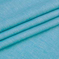 Shirt Fabric Raymond 60Lea×60Lea Pure Linen Slub Texture Colour Arctic Blue