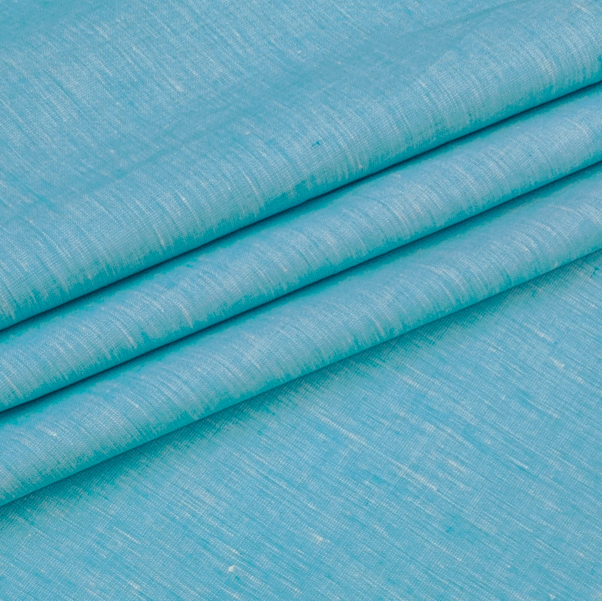 Shirt Fabric Raymond 60Lea×60Lea Pure Linen Plain Colour Arctic Blue