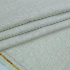 Shirt Fabric Raymond 60Lea×60Lea Pure Linen Windowpane Check Colour Laurel Green