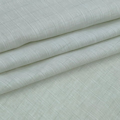 Shirt Fabric Raymond 60Lea×60Lea Pure Linen Windowpane Check Colour Laurel Green