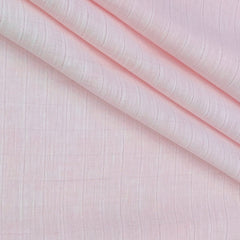 Shirt Fabric Raymond 60Lea×60Lea Pure Linen Self Check Colour Blush Pink