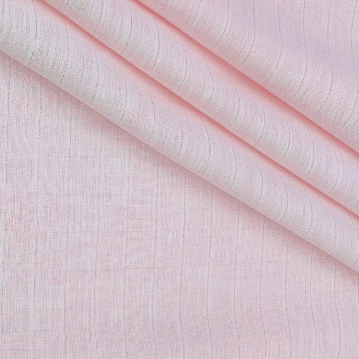 Shirt Fabric Raymond 60Lea×60Lea Pure Linen Self Check Colour Blush Pink
