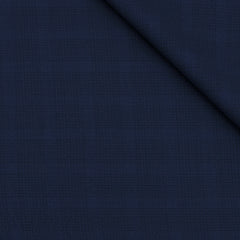 Trouser Fabric Reid & Taylor Super 130s Count 70%Wool Mild Check Color Dark Blue