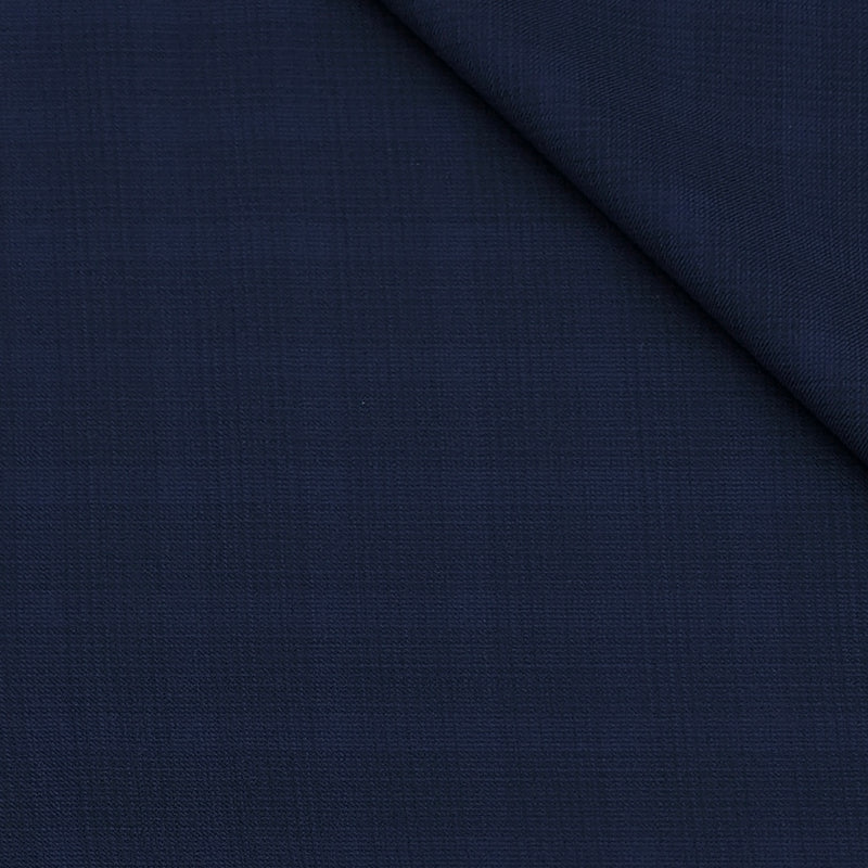 Trouser Fabric Reid & Taylor Super 130s Count 70%Wool Mild Check Color Dark Blue