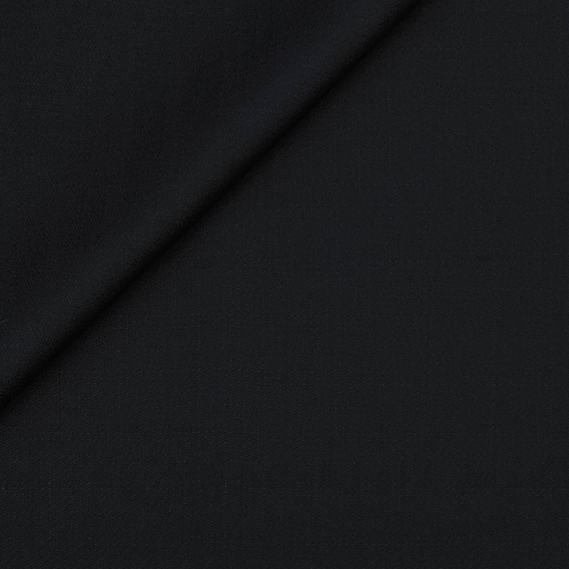 Trouser Fabric Reid & Taylor Super 130s Count 70%Wool Self Slub Color True Black