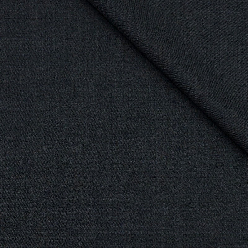 Trouser Fabric Reid & Taylor Super 120s Count 60%Wool Slub Texture Color Dark Grey