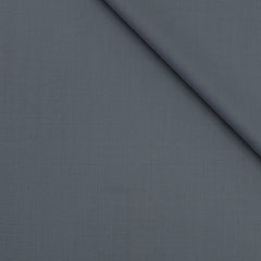 Trouser Fabric Reid & Taylor Super 130s Count 70%Wool Plain Weave Color Classic Medium Grey