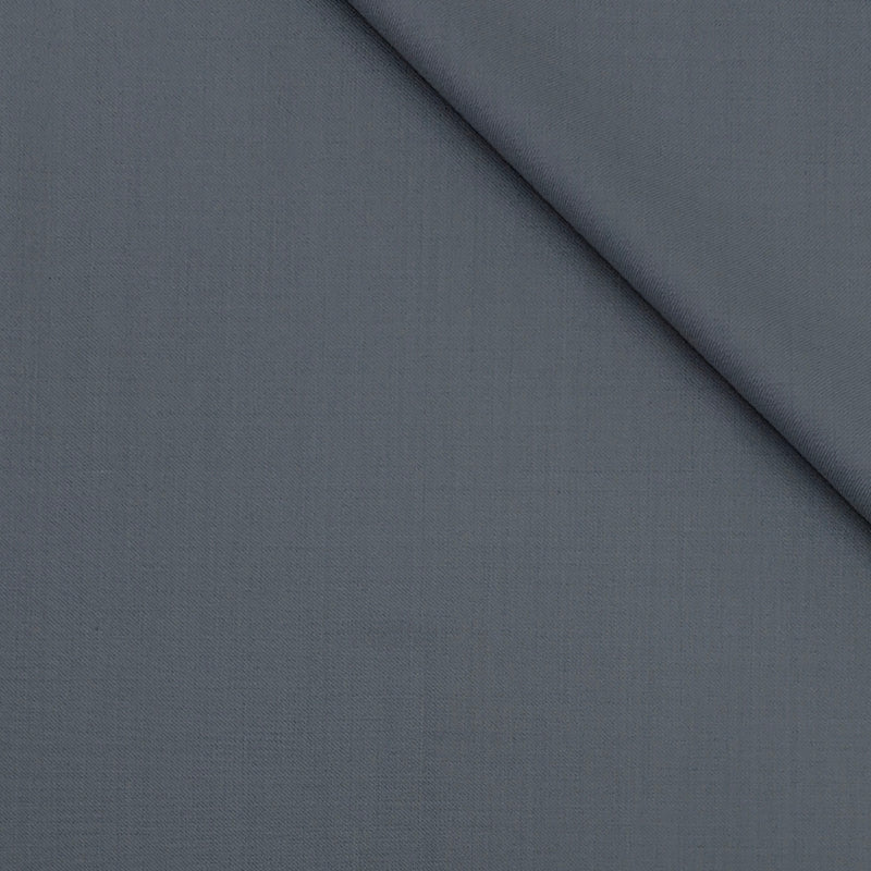 Trouser Fabric Reid & Taylor Super 130s Count 70%Wool Plain Weave Color Classic Medium Grey