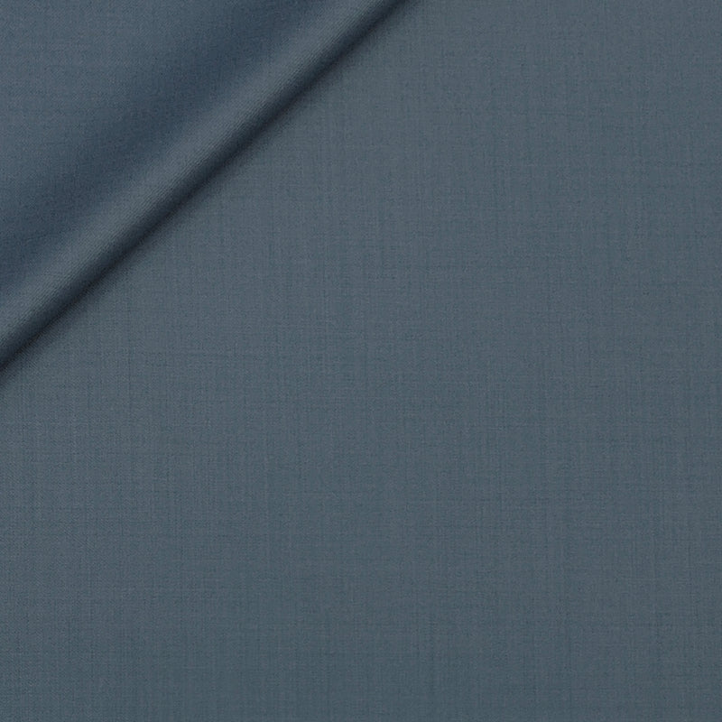 Trouser Fabric Reid & Taylor Super 120s Count 50%Wool Plain Weave Stretchable Color Iceberg Brown