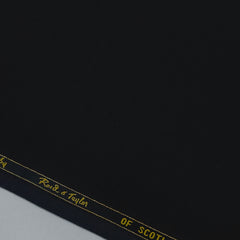 Trouser Fabric Reid & Taylor Super 120s Count 50%Wool Self Slub Stretchable Color Crow Black