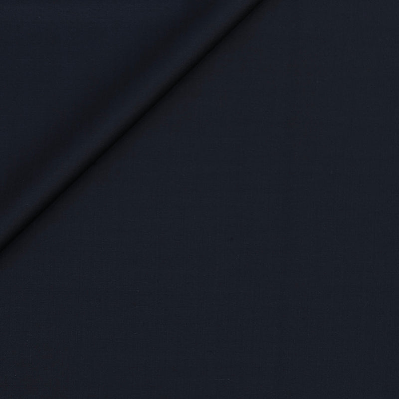 Trouser Fabric Reid & Taylor Super 130s Count 70%Wool Self Slub Color Dark Midnight Blue