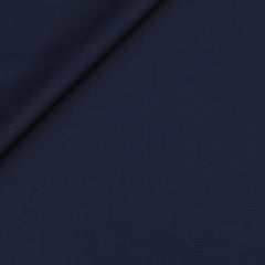 Trouser Fabric Reid & Taylor Super 130s Count 70%Wool Plain Weave Color Midnight Blue