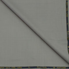 Trouser Fabric Reid & Taylor Super 120s Count 50%Wool Plain Weave Stretchable Color Dusty Brown