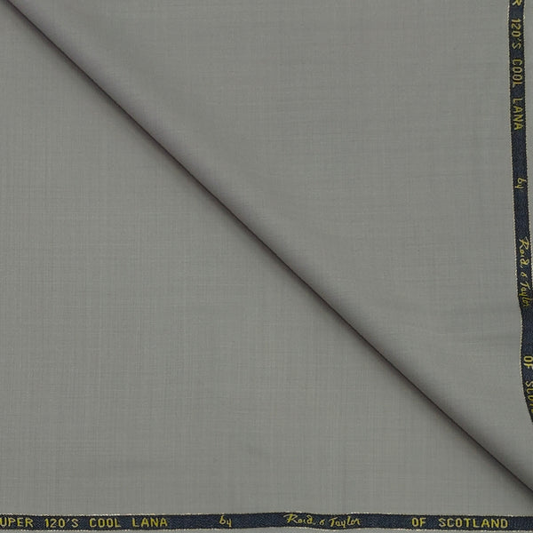 Trouser Fabric Reid & Taylor Super 120s Count 50%Wool Plain Weave Stretchable Color Dusty Brown