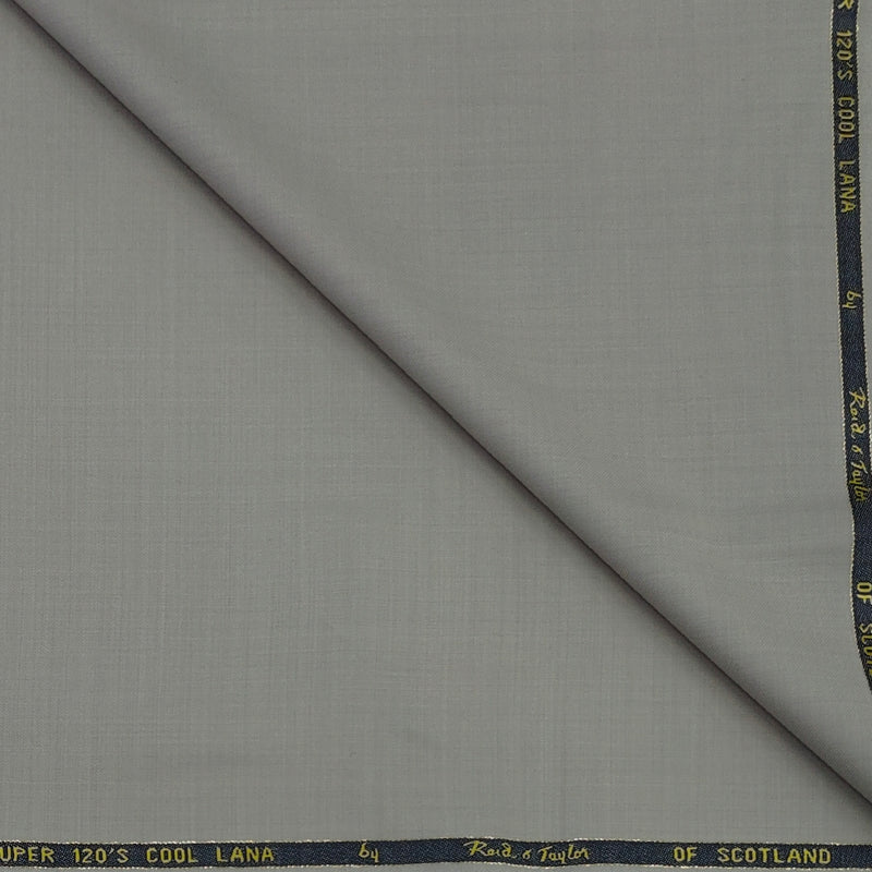 Trouser Fabric Reid & Taylor Super 120s Count 50%Wool Plain Weave Stretchable Color Dusty Brown