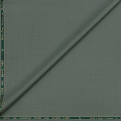 Trouser Fabric Reid & Taylor Super 140s Count 45%Wool Plain Weave Color Swamp Green