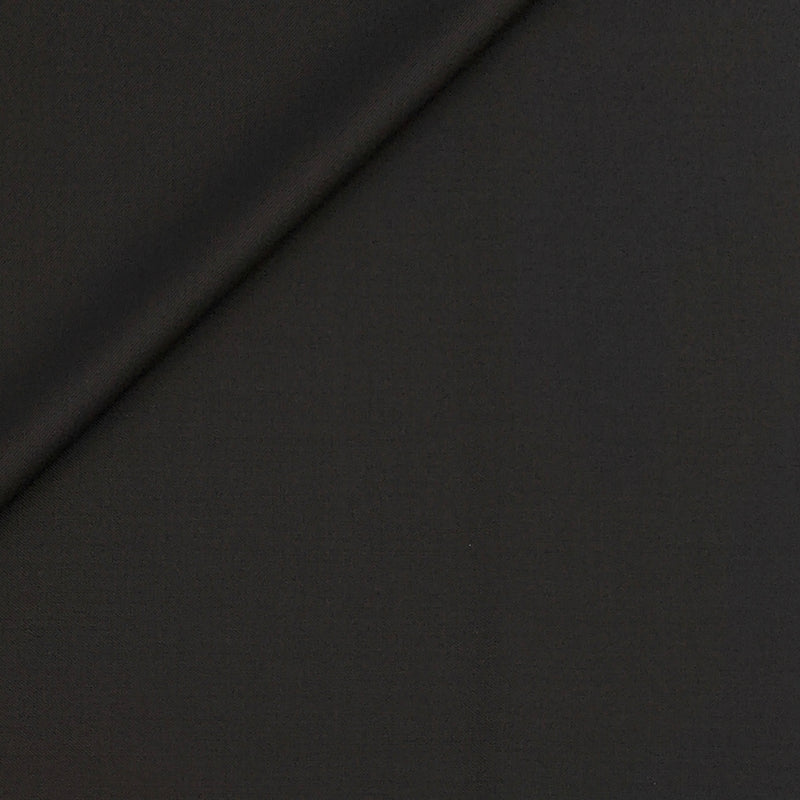 Trouser Fabric Reid & Taylor Super 140s Count 45%Wool Plain Weave Color Bistre Brown