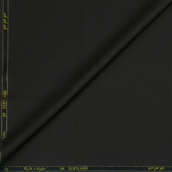 Trouser Fabric Reid & Taylor Super 120s Count 50%Wool Plain Weave Stretchable Color Beaver Brown