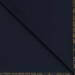 Trouser Fabric Reid & Taylor Super 120s Count 50%Wool Slub Stretchable Color Dark Blue