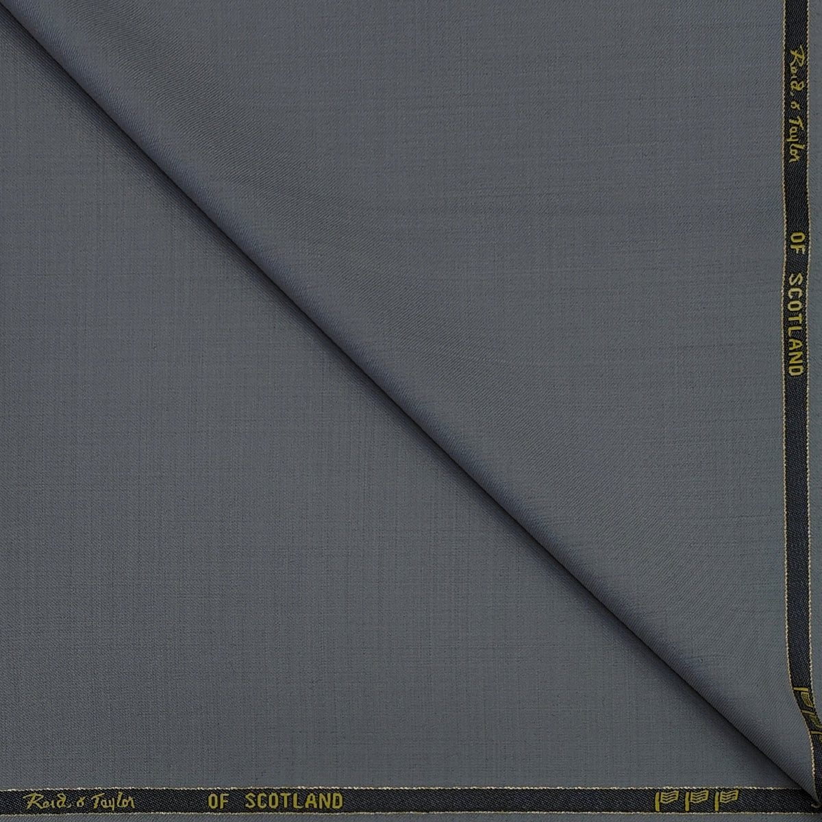 Trouser Fabric Reid & Taylor Super 120s Count 50%Wool Self Slub Stretchable Color Zinc Grey
