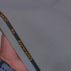 Trouser Fabric Siyaram Poly Cotton Thick N Rough Dobby Colour Slate Lavender
