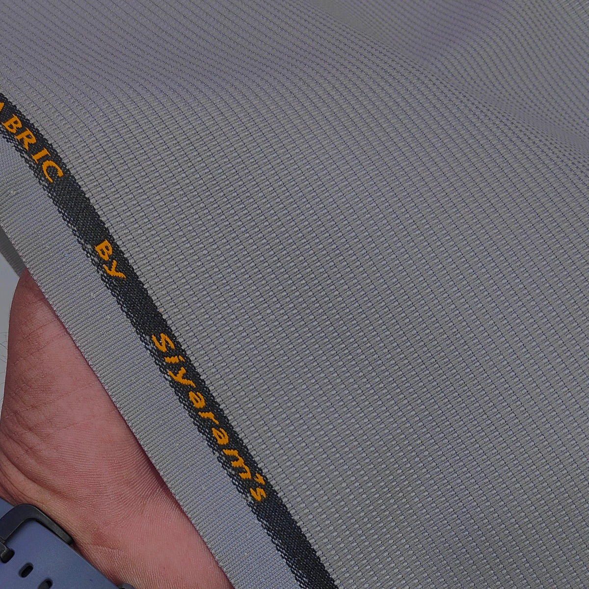 Trouser Fabric Siyaram Poly Cotton Thick N Rough Dobby Colour Slate Lavender