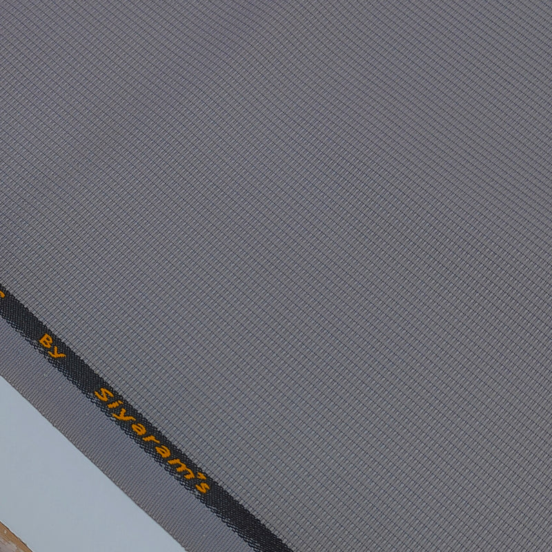 Trouser Fabric Siyaram Poly Cotton Thick N Rough Dobby Colour Slate Lavender