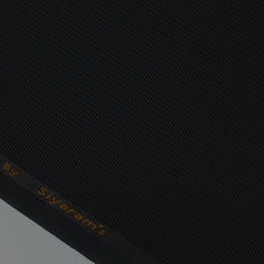 Trouser Fabric Siyaram Poly Cotton Thick N Rough Dobby Colour Black
