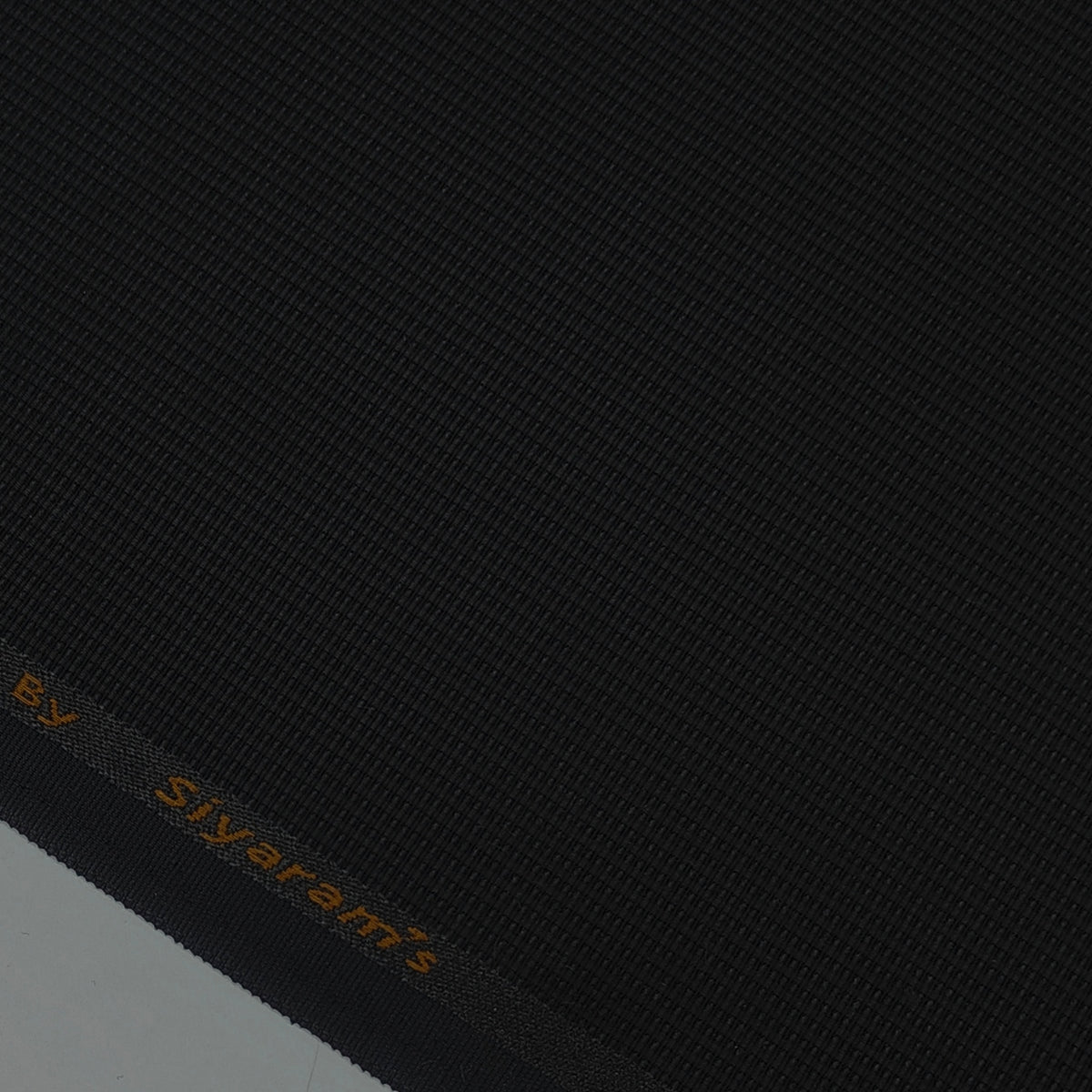 Trouser Fabric Siyaram Poly Cotton Thick N Rough Dobby Colour Black