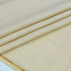 Shirt Fabric Raymond 60Lea×60Lea Pure Linen Fine Stripe Colour Light Brown