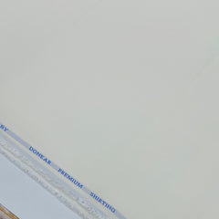 Shirt Fabric Donear Bamboo Poly Cotton plain Colour Cream