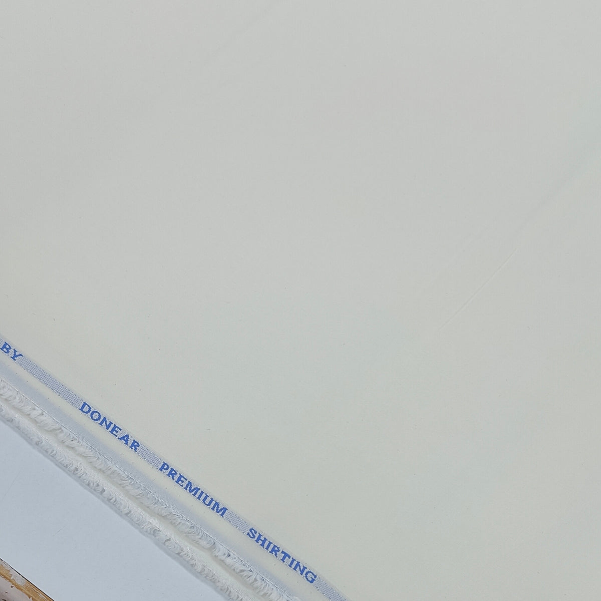 Shirt Fabric Donear Bamboo Poly Cotton plain Colour Cream