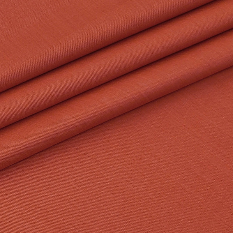 Shirt Fabric ManTire wrinkle Free PC Plain Fill a Fill Colour Rust Orange