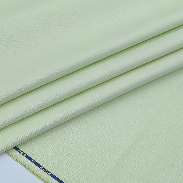 Shirt Fabric ManTire wrinkle Free PC Plain Fill a Fill Colour Tea Green