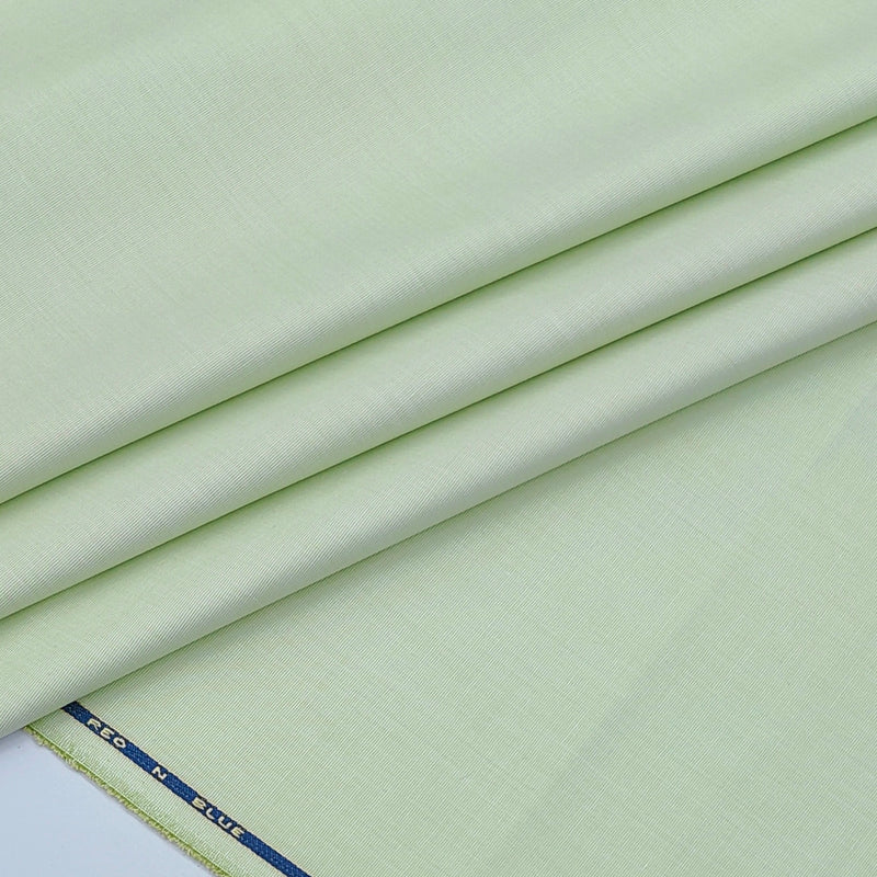 Shirt Fabric ManTire wrinkle Free PC Plain Fill a Fill Colour Tea Green
