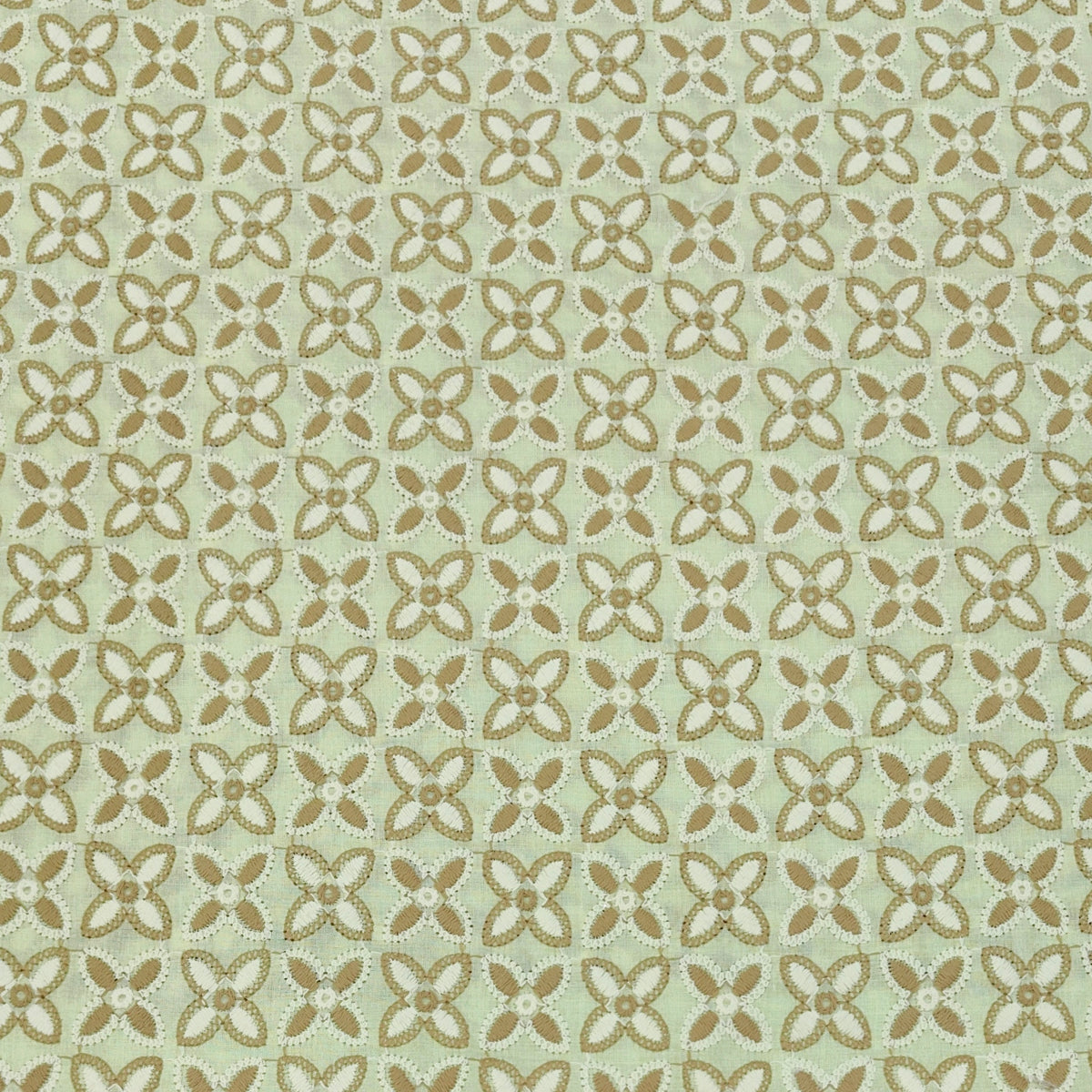 Kurta Fabric ManTire Pure Cotton Hamble Embroidery Colour Light Moss Green