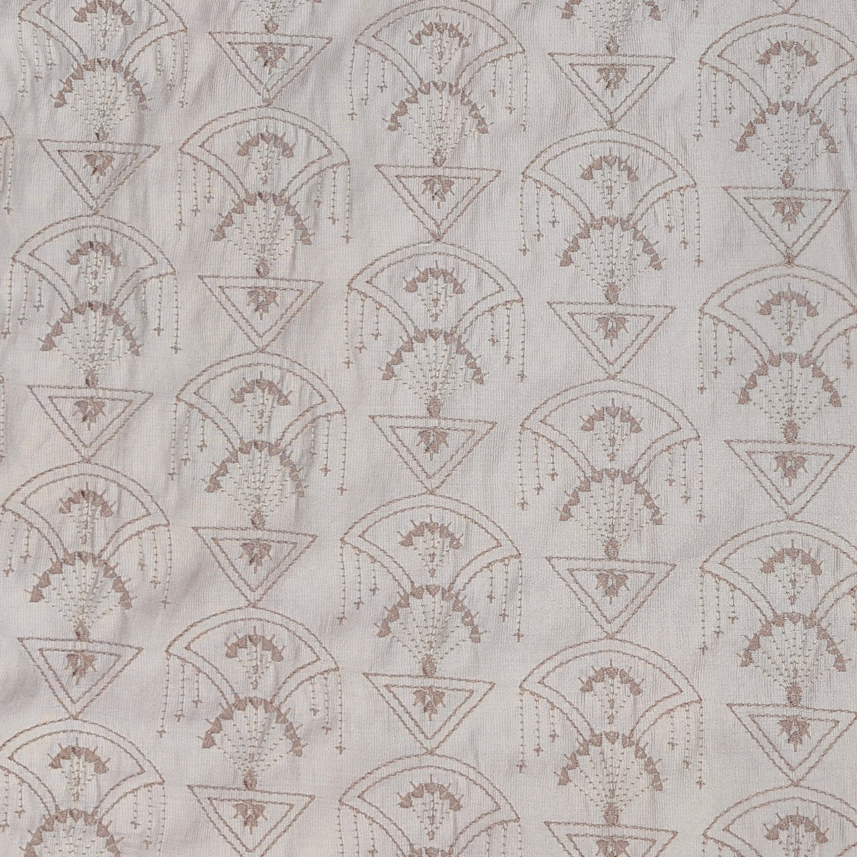 Kurta Fabric ManTire Designer Silk Art Deco Geometric Embroidery Colour Dusty Rose