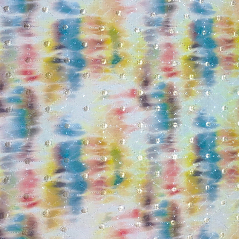 Kurta Fabric ManTire Designer Silk Meadow Colour Multicolour
