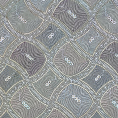 Kurta Fabric ManTire Designer Silk vermicelli patchwork Embroidery Colour Powder Blue,Blush Pink N Grey