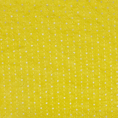 Kurta Fabric ManTire Designer Silk Buti Grid Embroidery Colour Lemon Yellow