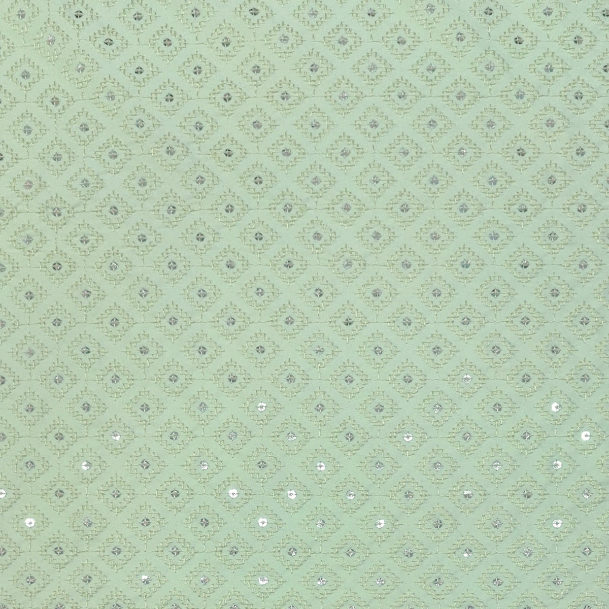 Kurta Fabric ManTire Designer Rayon Lucknowi Chikankari Embroidery Colour Mint Green